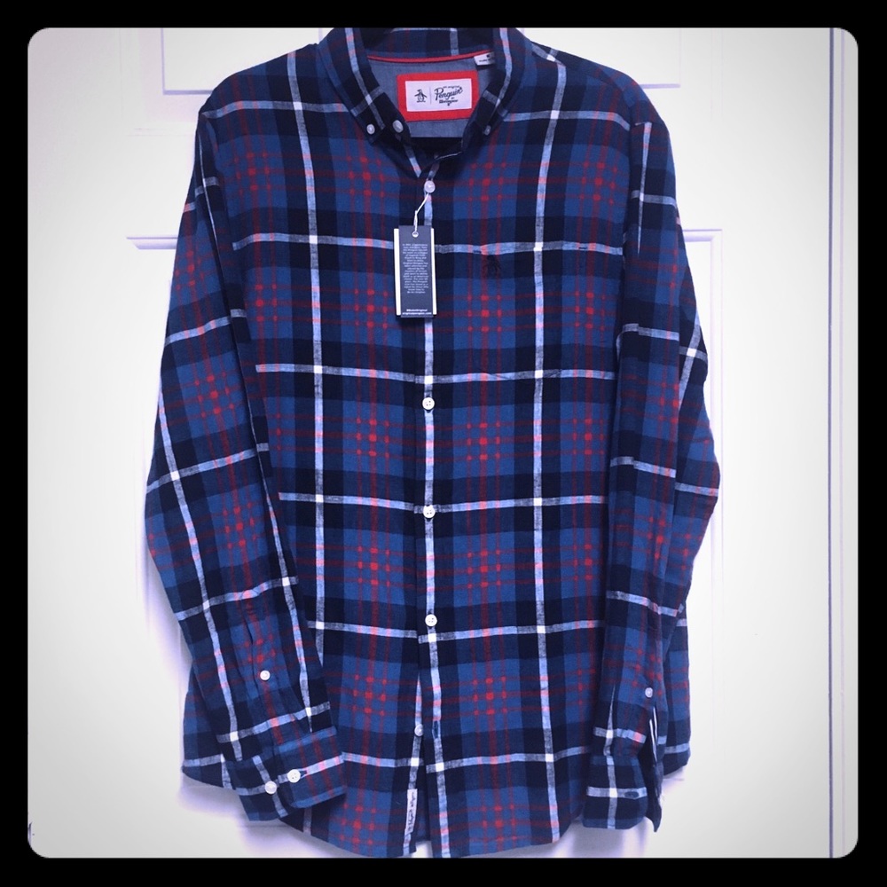 ORIGINAL  PENGUIN | Plaid Casual Button Down
